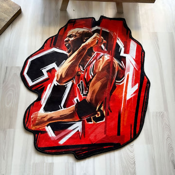 23 Jordan Basketball Room Shaped Soft Rug