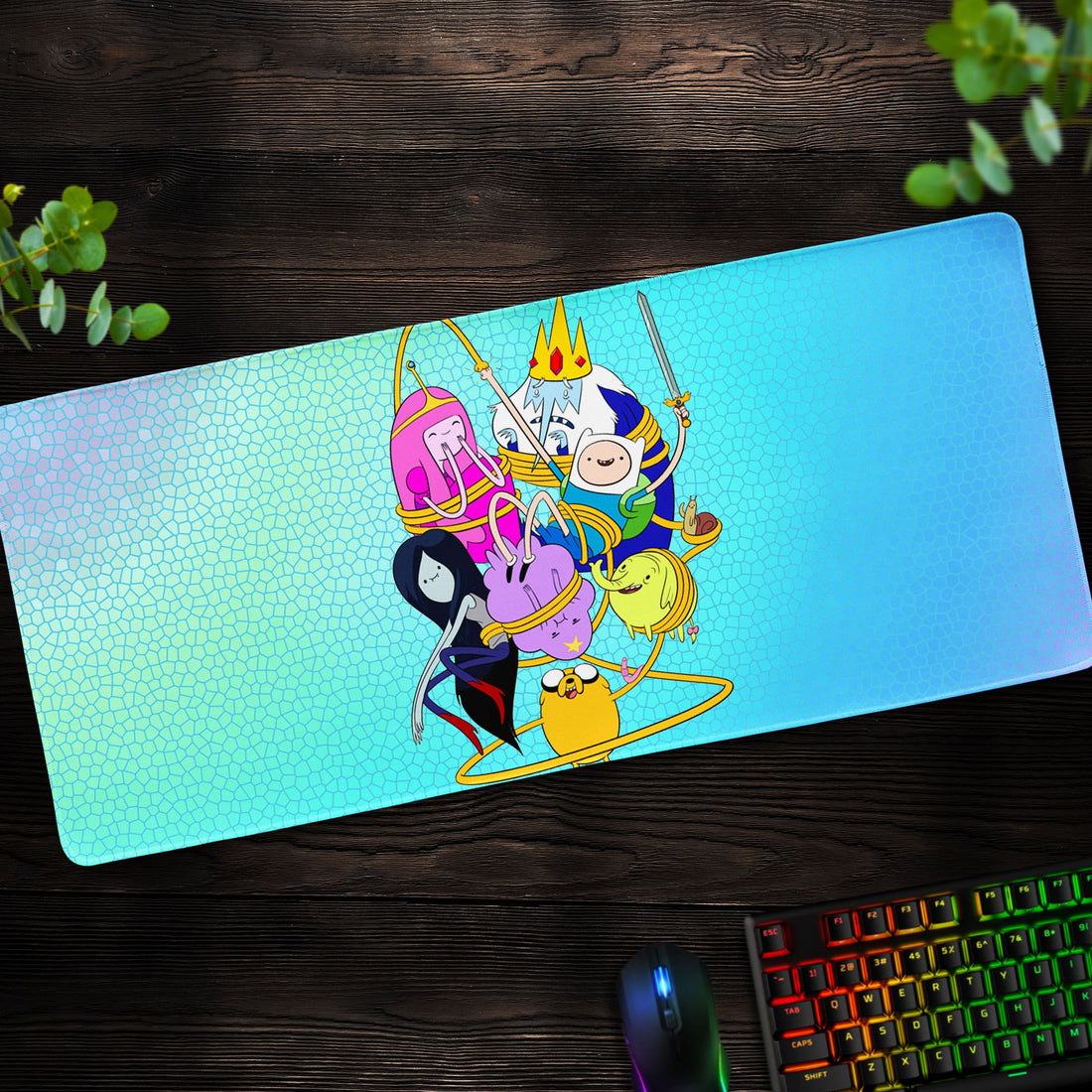 Adventure Time Crew Desk Mat, Cartoon Mouse Pad