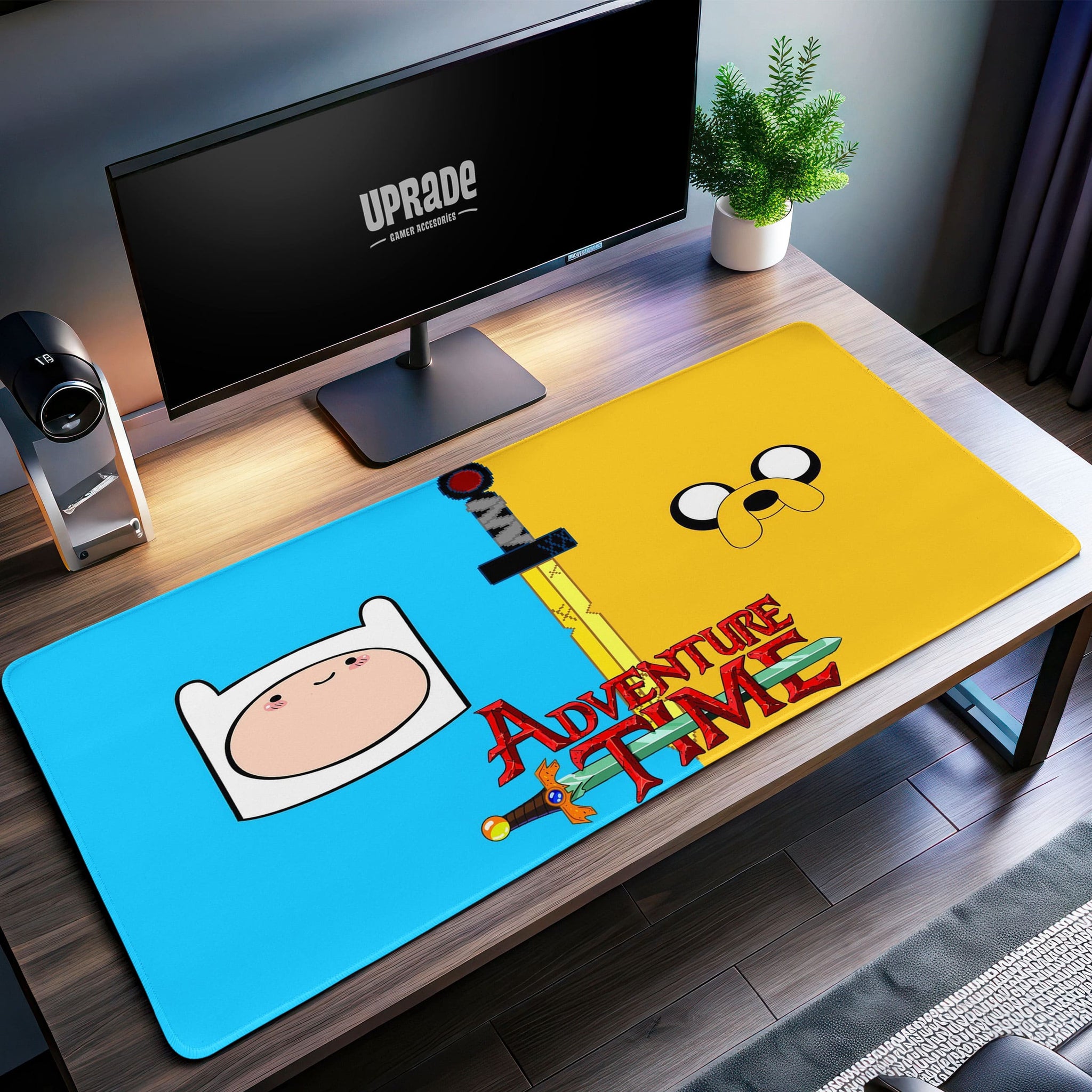 Adventure Time Finn and Jake Desk Mat, Cartoon Mouse Pad