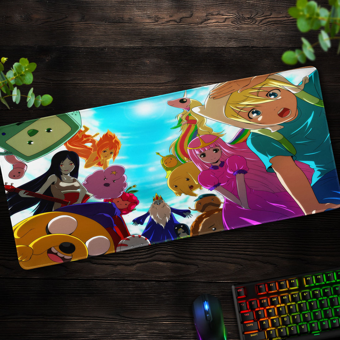 Adventure Time Desk Mat, Finn and Friends Mouse Pad