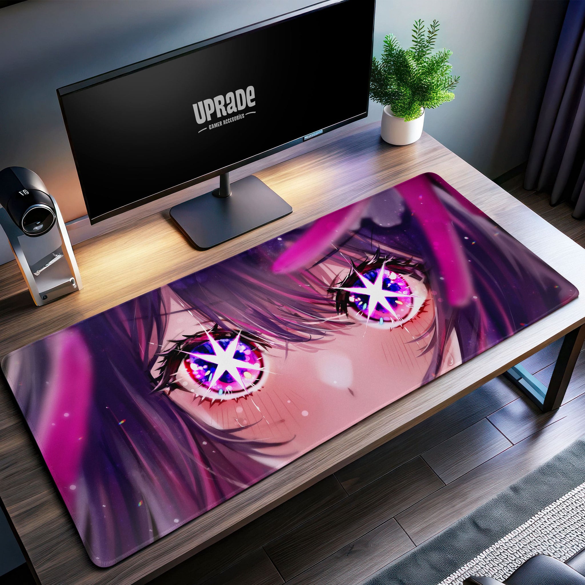 Oshi no Ko Ai Hoshino Desk Mat, Starry Eyes Mouse Pad