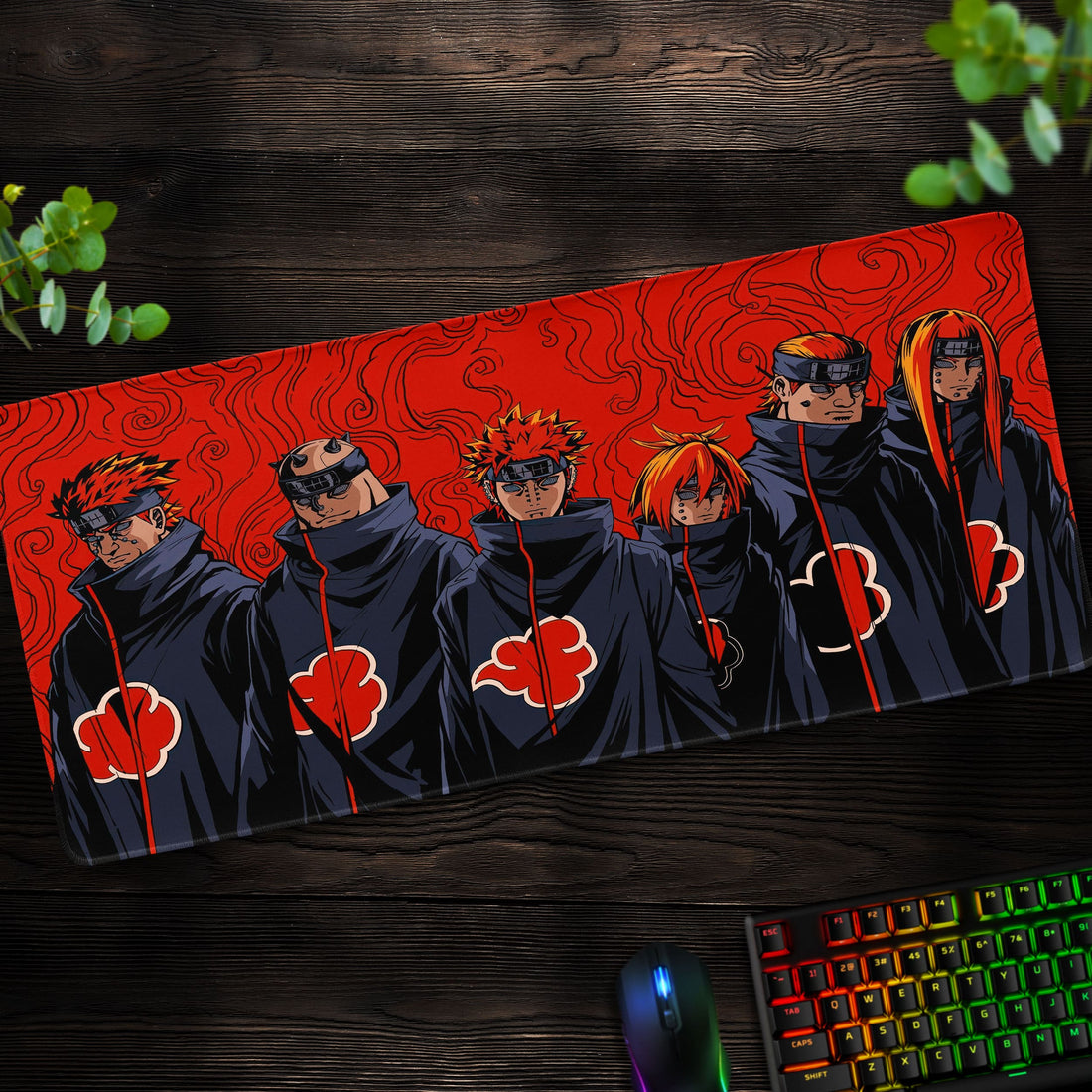 Akatsuki Clan Desk Mat, Naruto Anime Mouse Pad