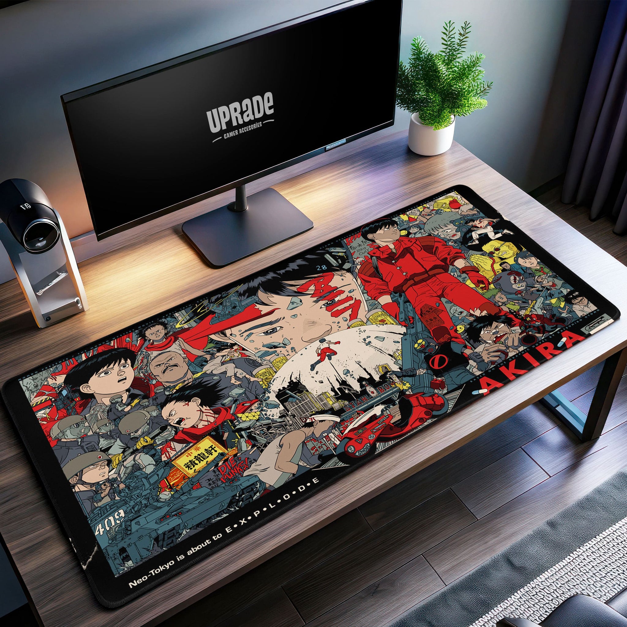 Akira Neo-Tokyo Desk Mat, Cyberpunk Anime Mouse Pad