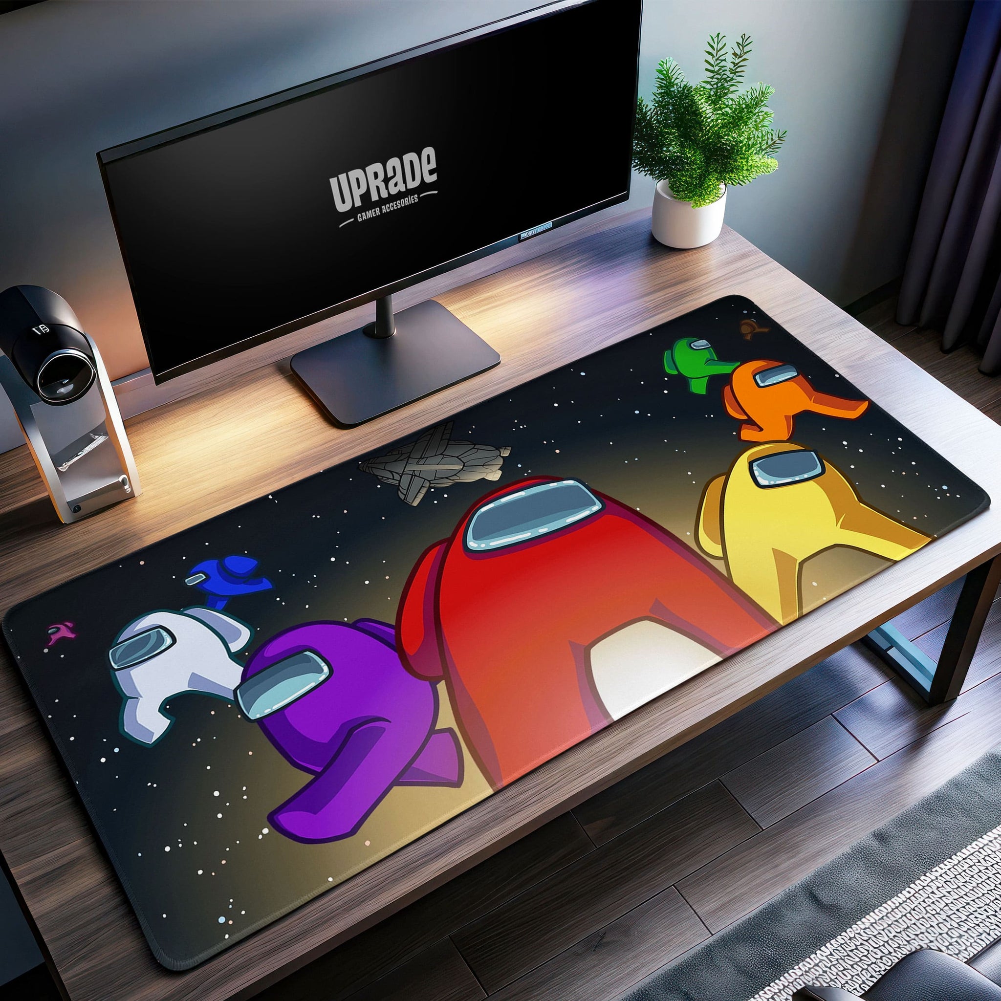 Among Us Crewmates Desk Mat, Space Adventure Mouse Pad