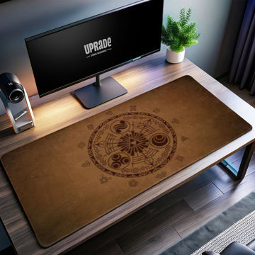 Zelda Ancient Symbols Desk Mat, Hyrule Mouse Pad