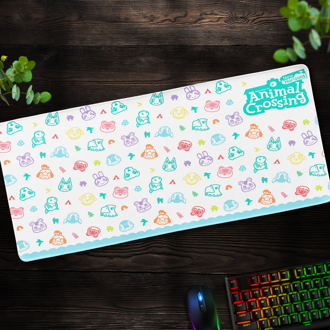 Animal Crossing Desk Mat, New Horizons Mouse Pad