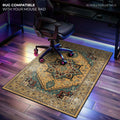 Golden Persian Desk Mat, Oriental Rug Mouse Pad - Cocoon Markt