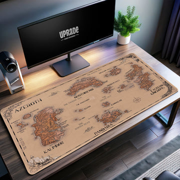 World of Warcraft Azeroth Map Desk Mat, Gaming Mouse Pad