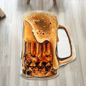 Beer Mug Bar Mat Rug, Decorative Soft Carpet