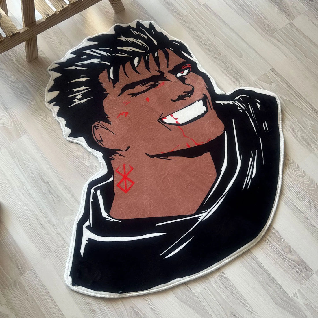 Berserk Anime Rug, Guts Character Shaped Carpet