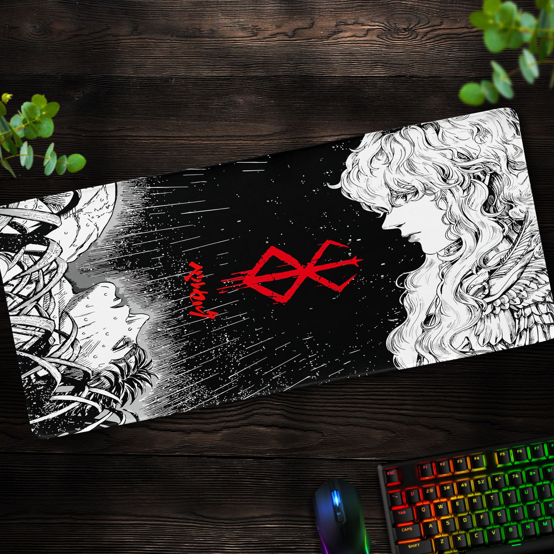 Berserk Eclipse Desk Mat, Griffith and Sacrifice Mouse Pad