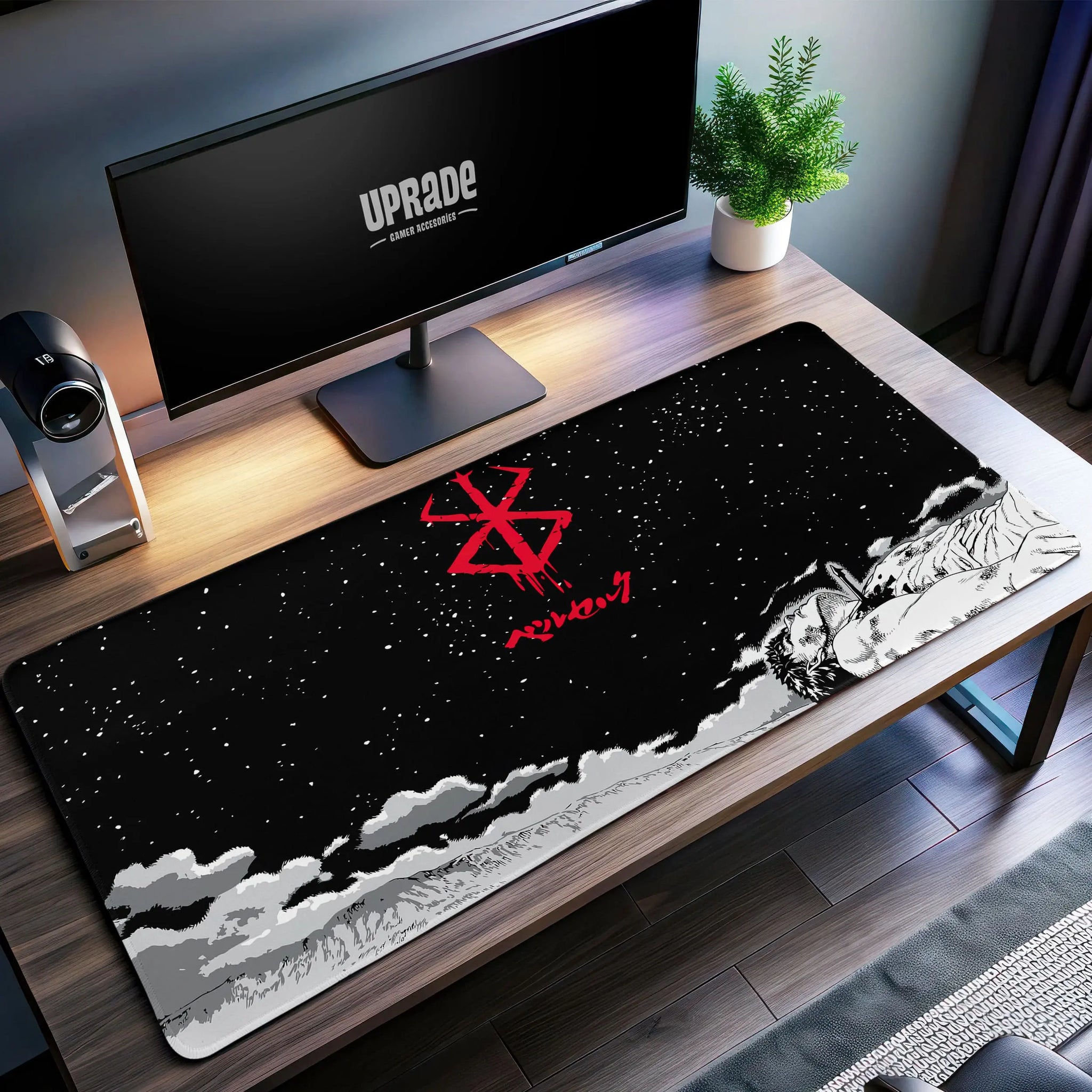 Berserk Rest Under Stars Desk Mat, Brand of Sacrifice Mouse Pad - Cocoon Markt