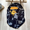 Black Camo Bape Streetwear Area Rug, Sneakerhead Carpet - Cocoon Markt