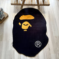 Black Bape Streetwear Area Rug, Sneakerhead Carpet - Cocoon Markt