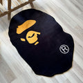 Black Bape Streetwear Area Rug, Sneakerhead Carpet - Cocoon Markt