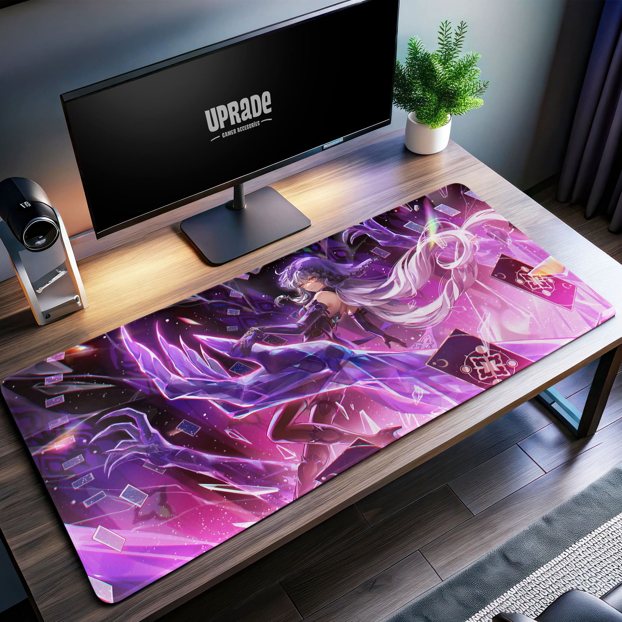 Mystic Sorceress Desk Mat, Enchanted Magic Mouse Pad