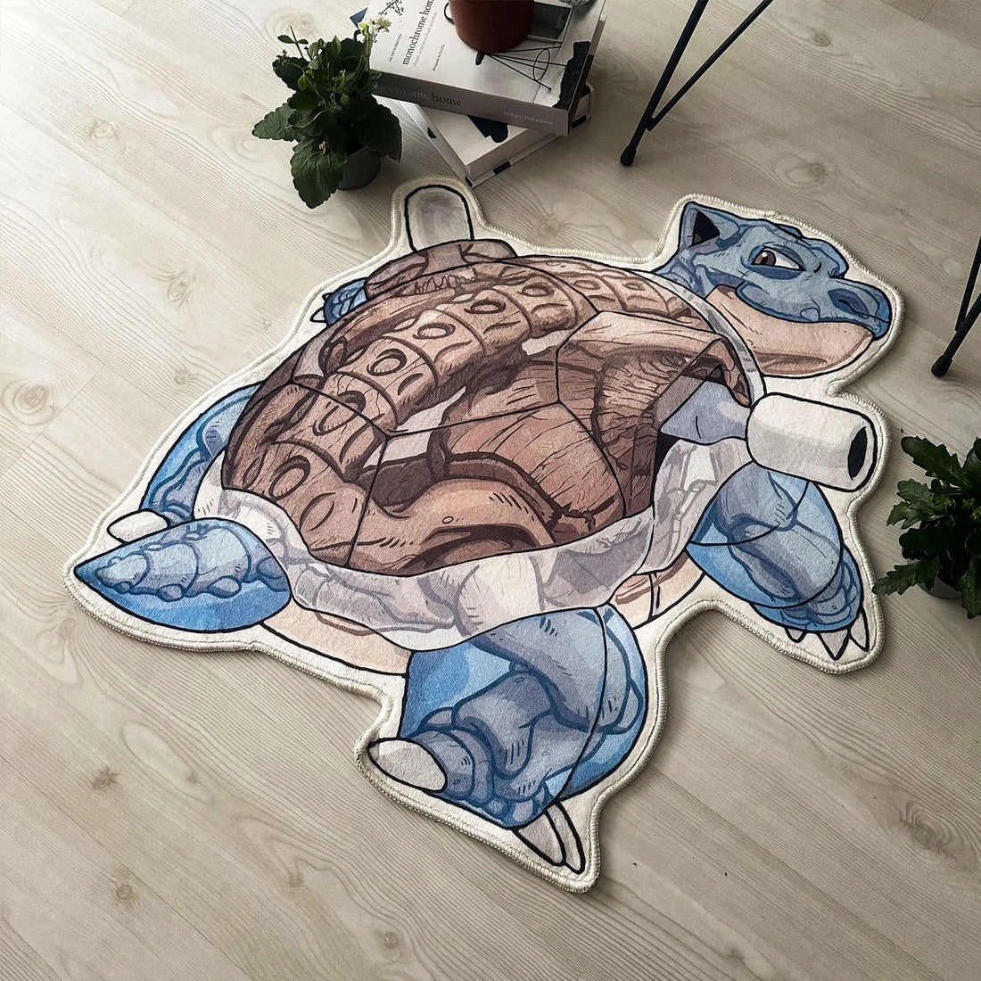 Blastoise Skeleton Rug, Pokémon Anime-Inspired Carpet