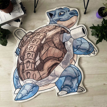 Blastoise Skeleton Rug, Pokémon Anime-Inspired Carpet