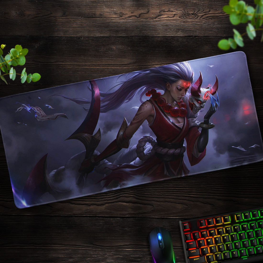 Diana Eclipse Desk Mat, League of Legends Lunar Mouse Pad