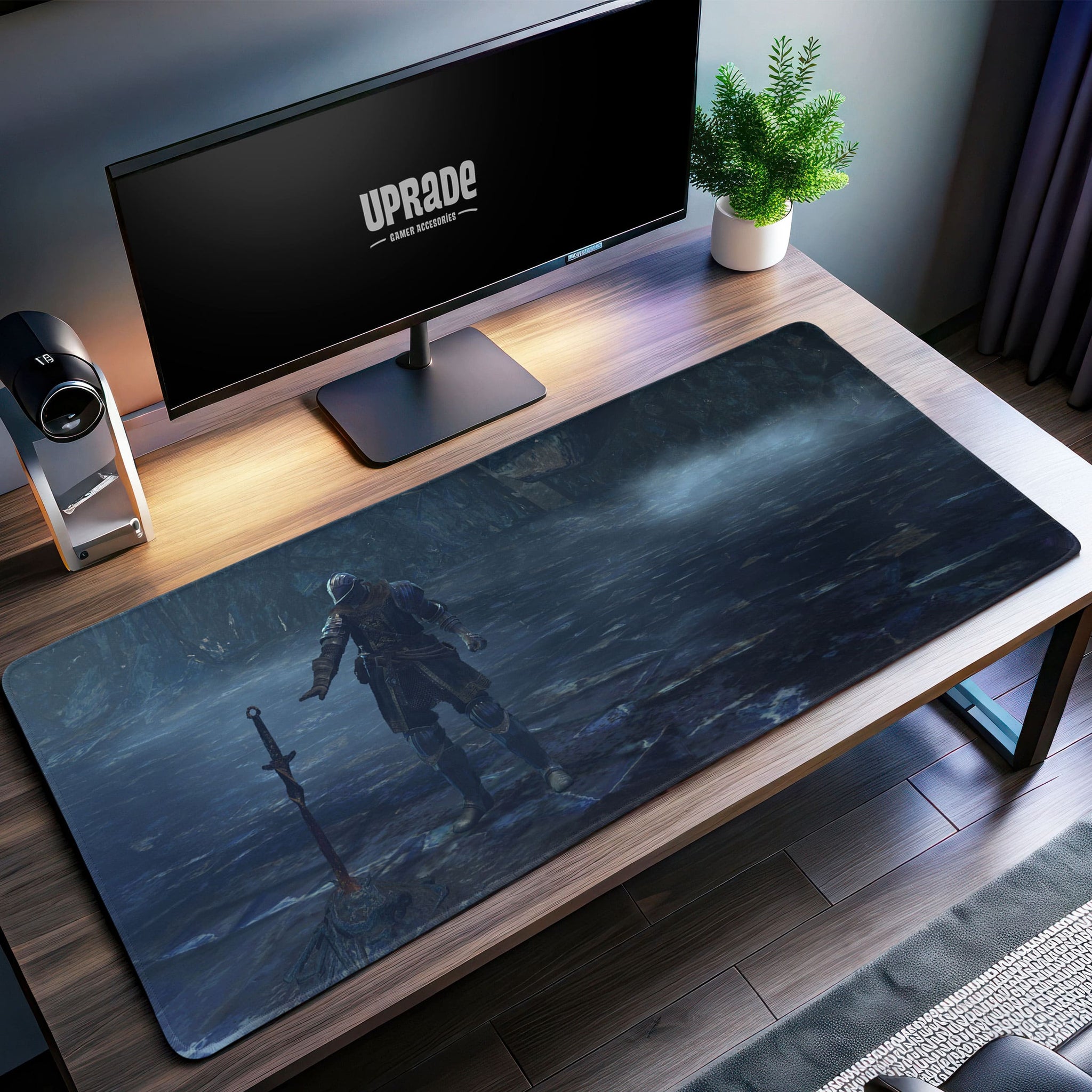 Bonfire Knight Desk Mat, Dark Souls Gaming Mouse Pad