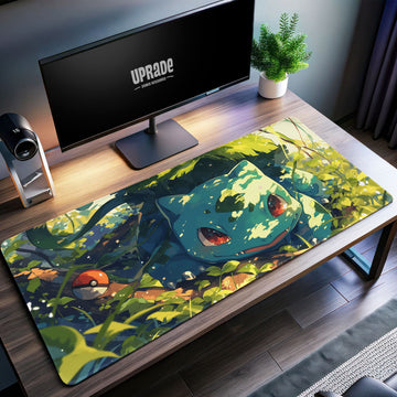 Bulbasaur Jungle Glow Desk Mat, Pokémon Mouse Pad