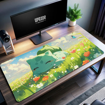 Bulbasaur Schreibtischunterlage, Pokémon Meadow Mauspad