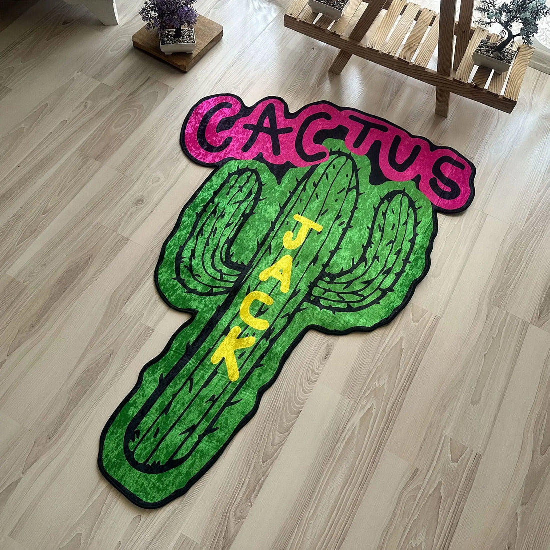 Cactus Jack Rug, Bold Music Room Decorative Carpet