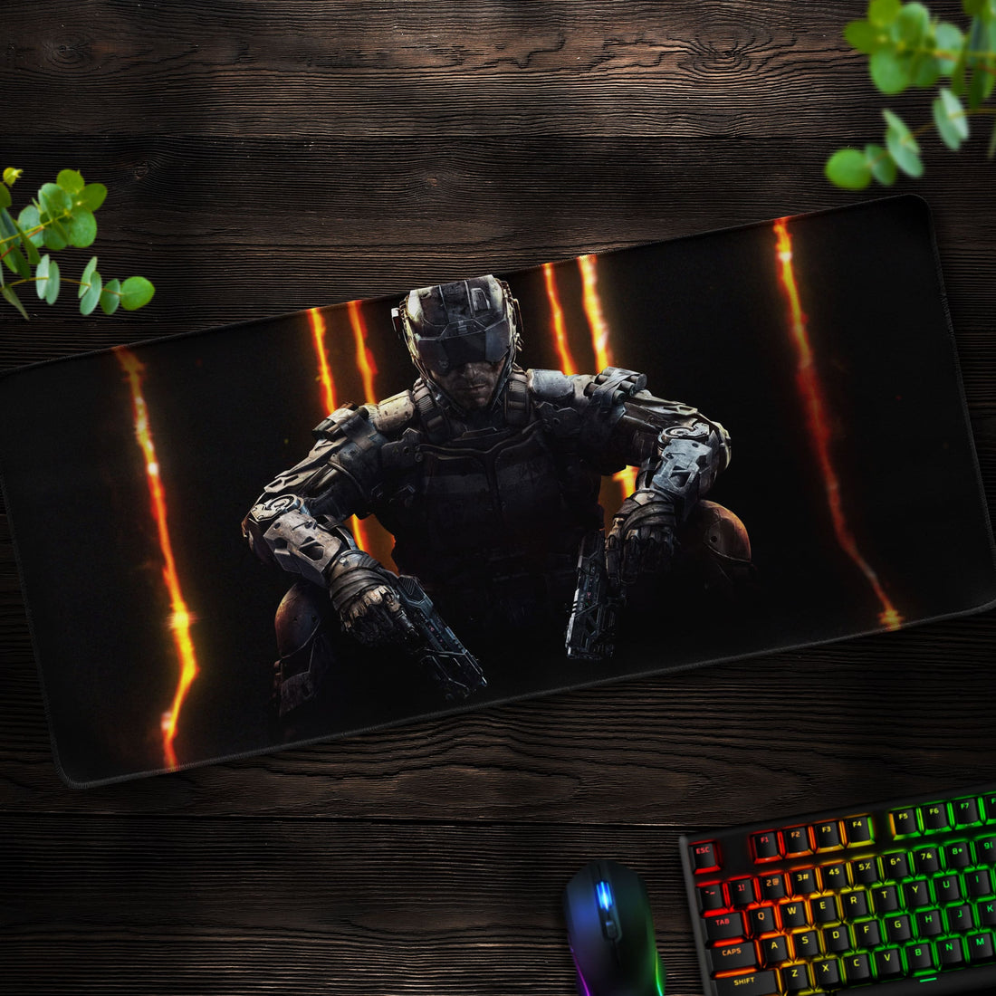 Call of Duty Black Ops Desk Mat, Tactical Mouse Pad