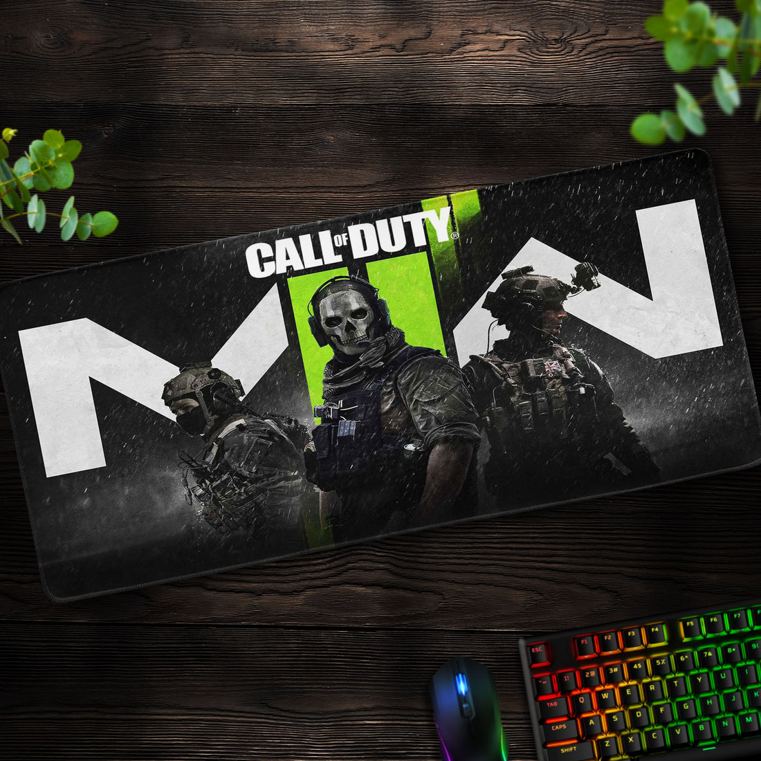 Modern Warfare II Desk Mat, CoD Tactical Mouse Pad