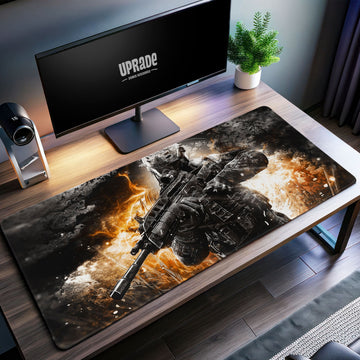 Firestorm Operator Desk Mat, Tactical Shooter Mouse Pad