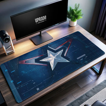 Captain America Shield Desk Mat, Superhero Mouse Pad