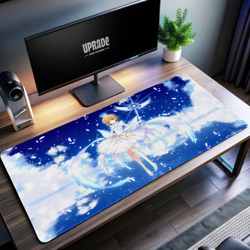 Celestial Sakura Desk Mat, Cardcaptor Inspired Mouse Pad