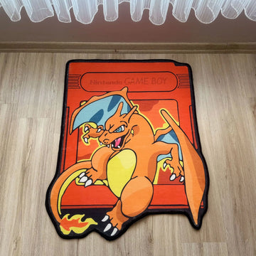 Charizard Nintendo Red Card 3D Rug, Pokémon Carpet