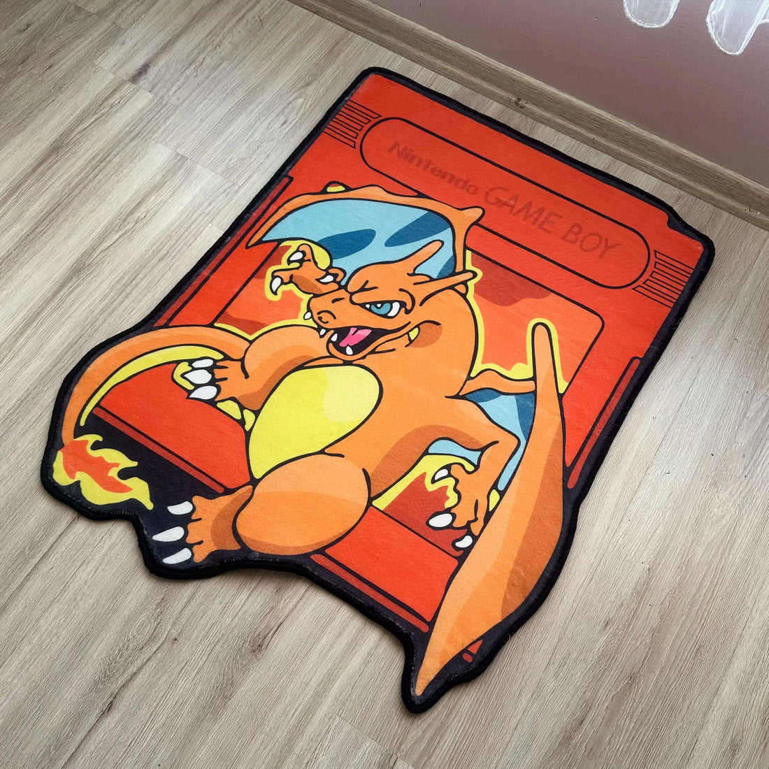 Charizard Nintendo Red Card 3D Rug, Pokémon Carpet