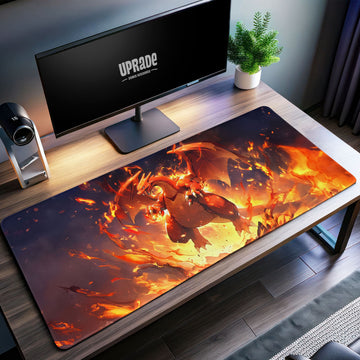 Charizard Inferno Blaze Desk Mat, Fire-Powered Mouse Pad