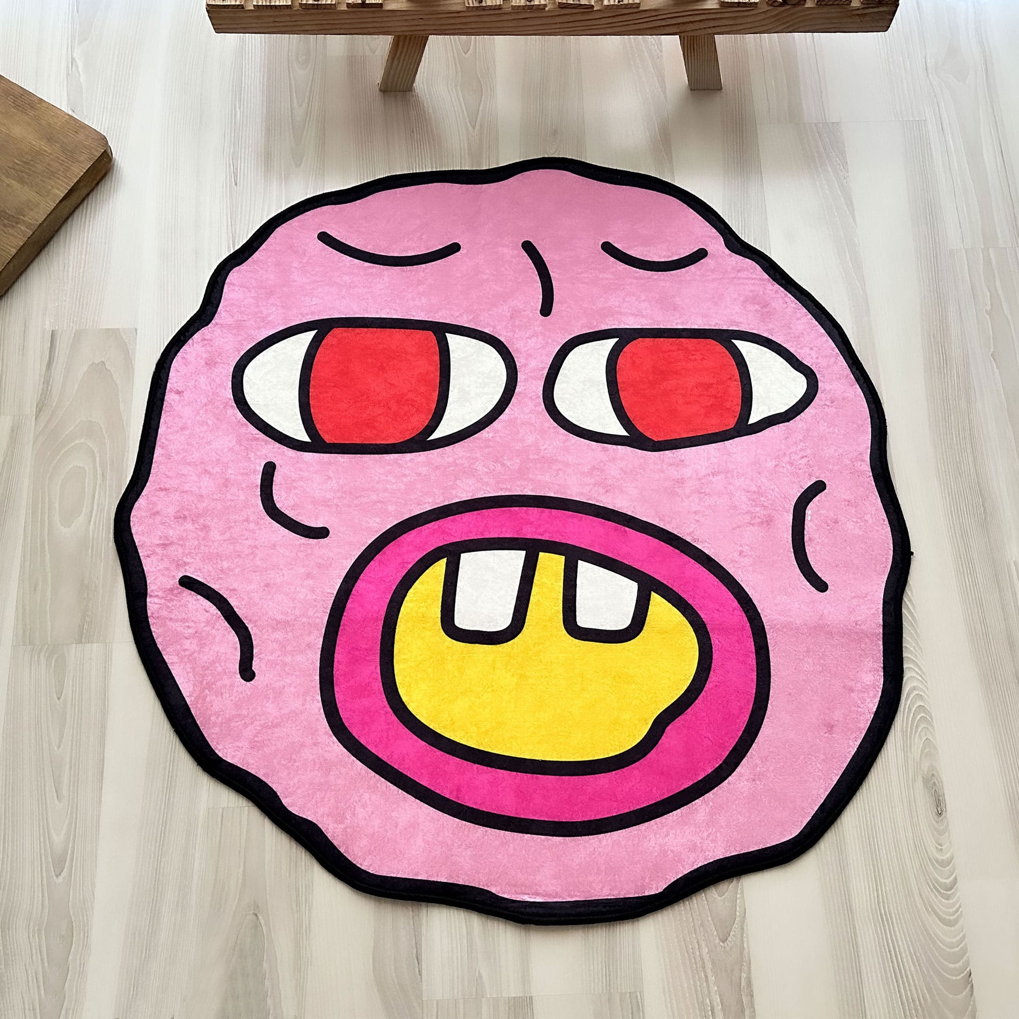 Cherry Bomb Music-Inspired Soft Shaped Rug