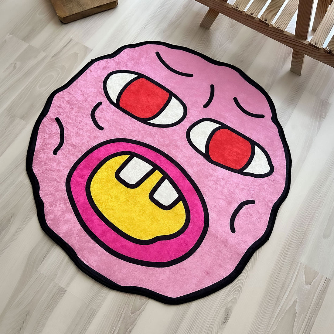 Cherry Bomb Music-Inspired Soft Shaped Rug