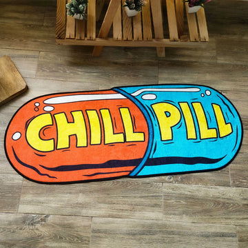 Chill Pill Rug, Fun and Quirky Decorative Carpet