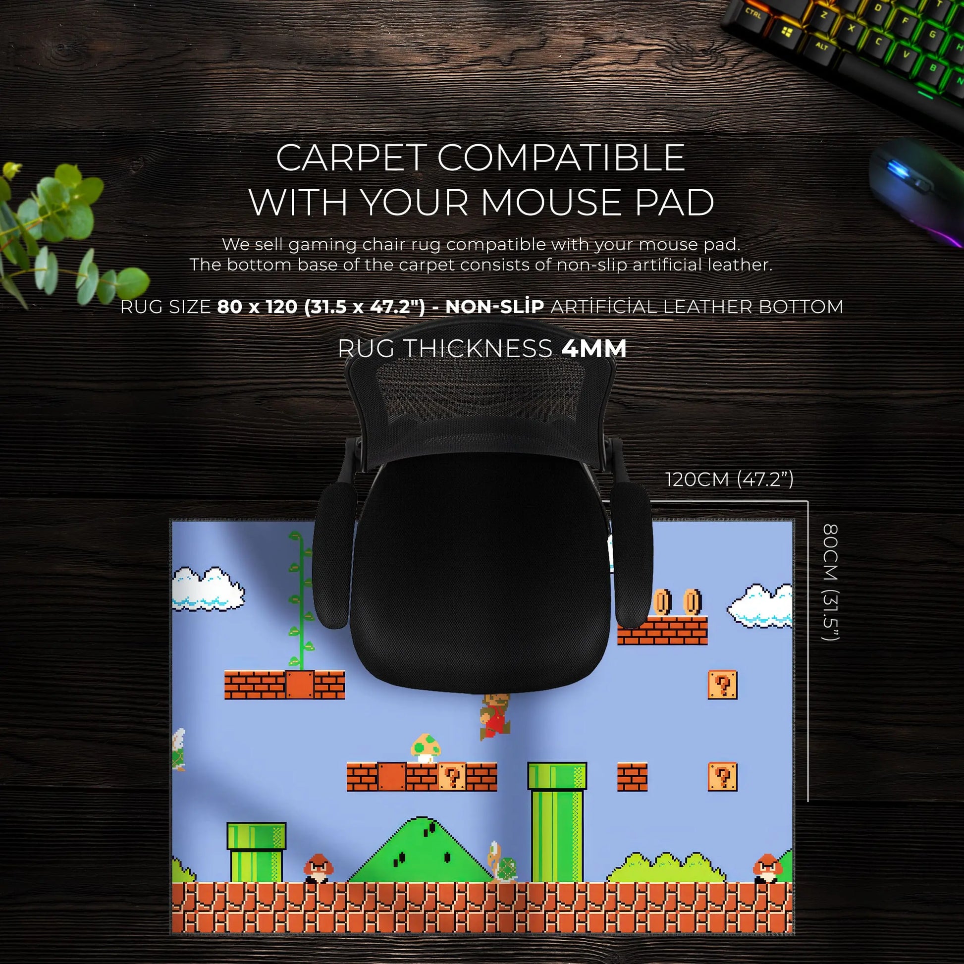 Super Mario World Desk Mat, Retro Gaming Mouse Pad - Cocoon Markt