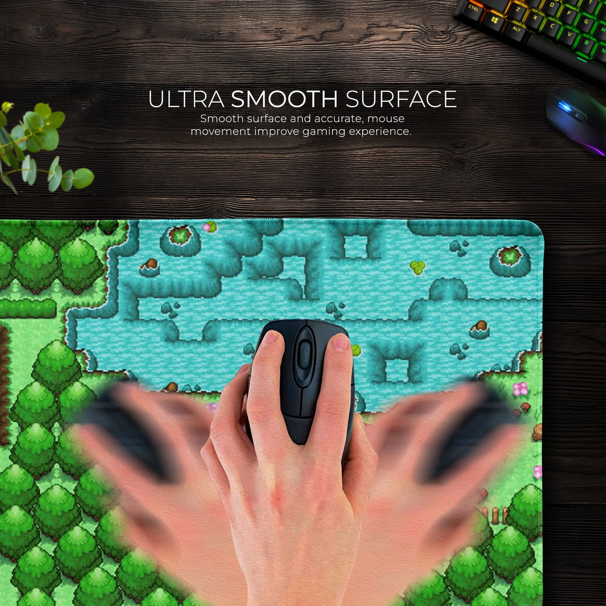 Pokemon Forest Desk Mat, Adventure Map Mouse Pad - Cocoon Markt