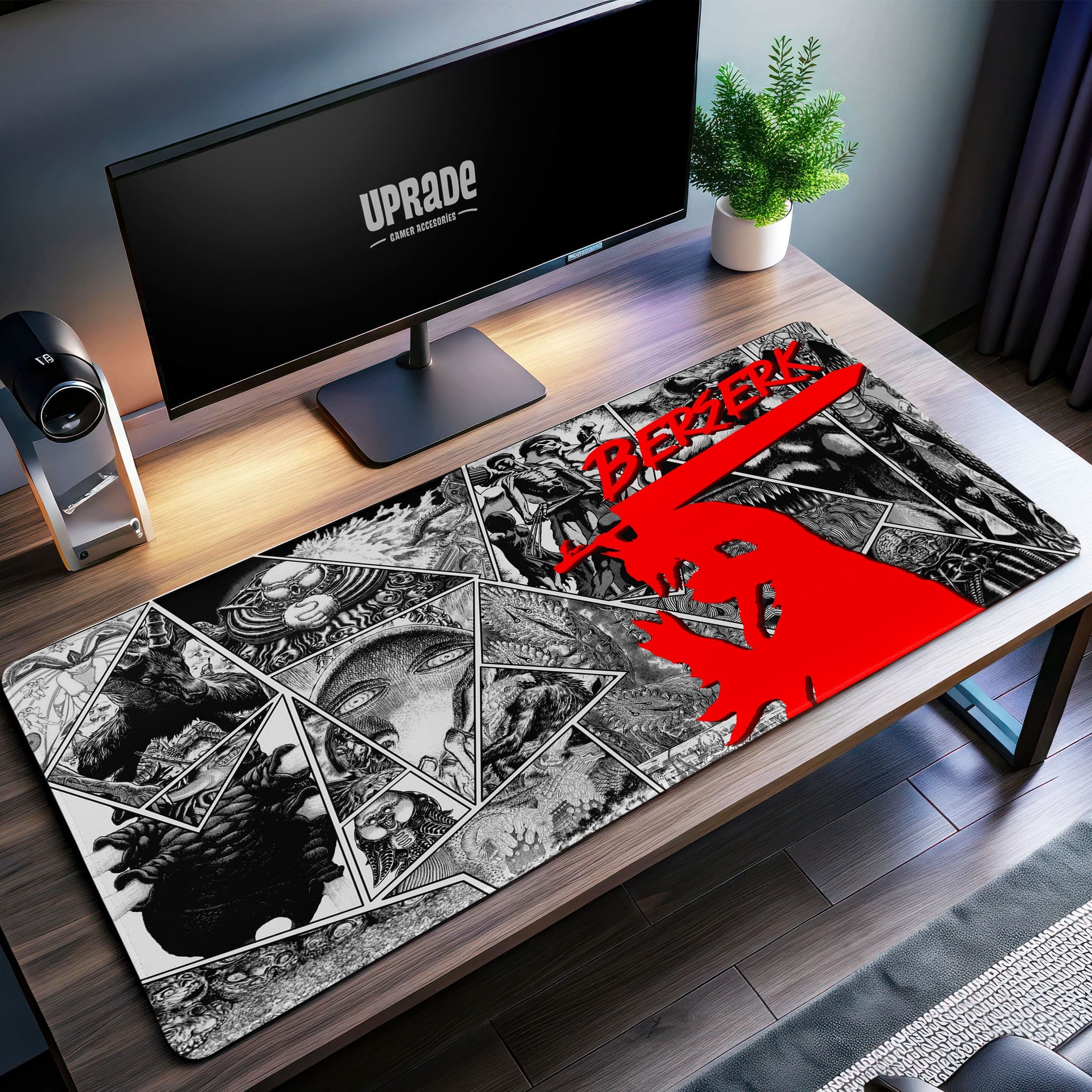 Berserk Collage Desk Mat, Guts and Eclipse Mouse Pad