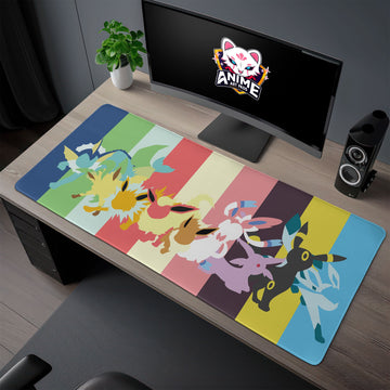 Eevee Evolution Rainbow Desk Mat, Pokémon Mouse Pad