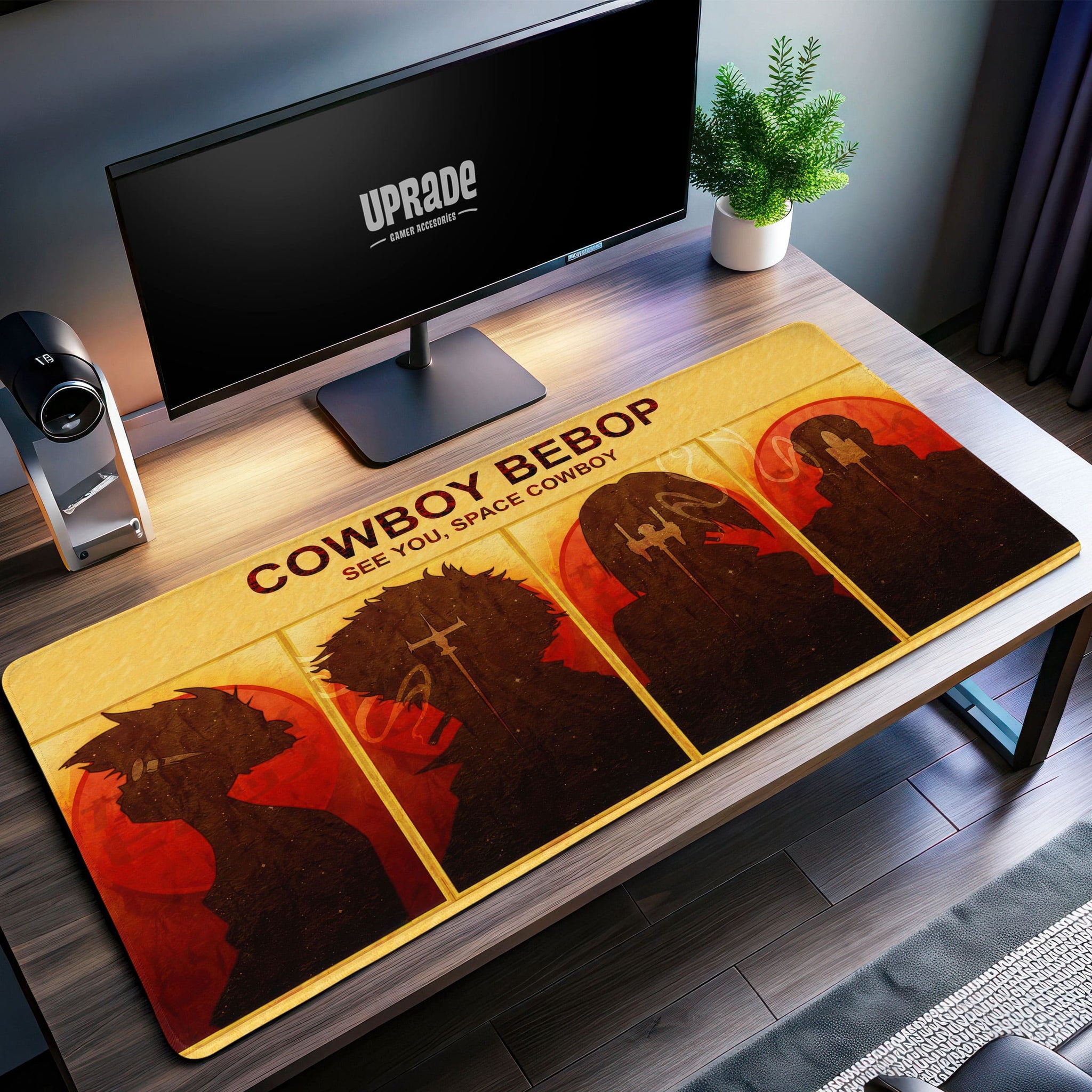 Cowboy Bebop Desk Mat, Space Cowboy Anime Mouse Pad