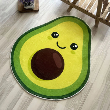 Cute Avocado Area Rug, Fun Decorative Carpet