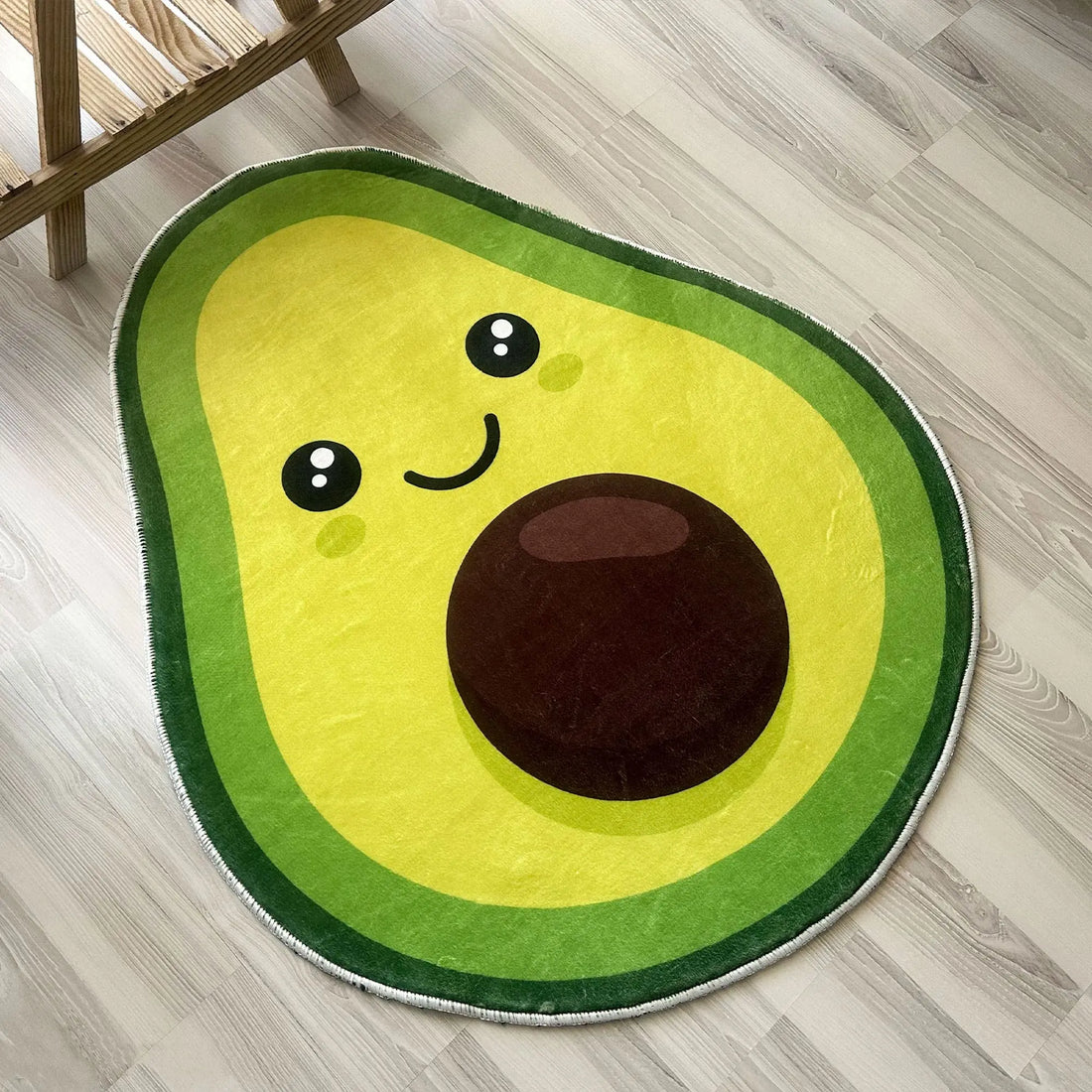 Cute Avocado Area Rug, Fun Decorative Carpet