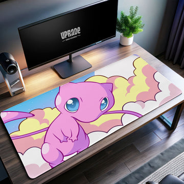 Mew Dreamy Sky Desk Mat, Legendary Pokémon Mouse Pad