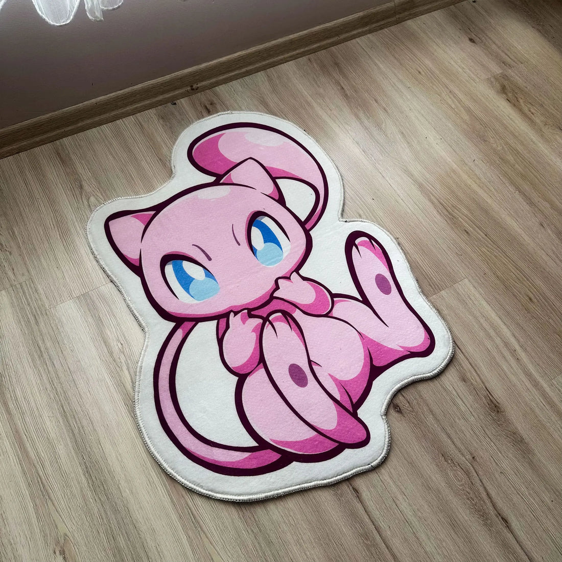 Cute Mew Pokémon Rug, Kawaii Anime Character Carpet