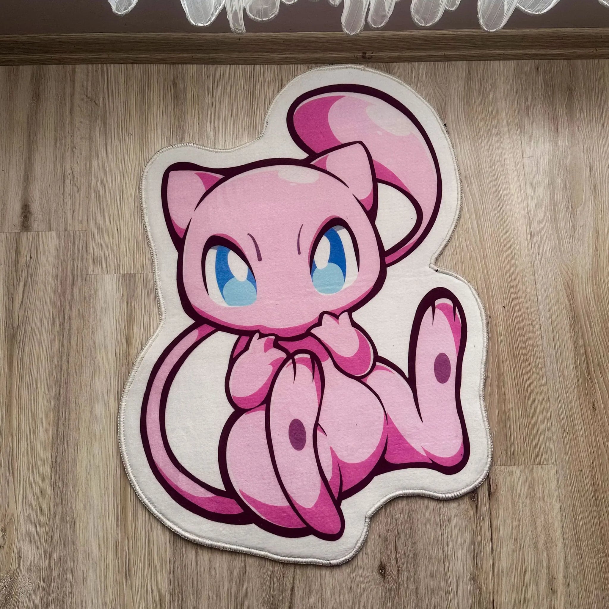 Cute Mew Pokémon Rug, Kawaii Anime Character Carpet