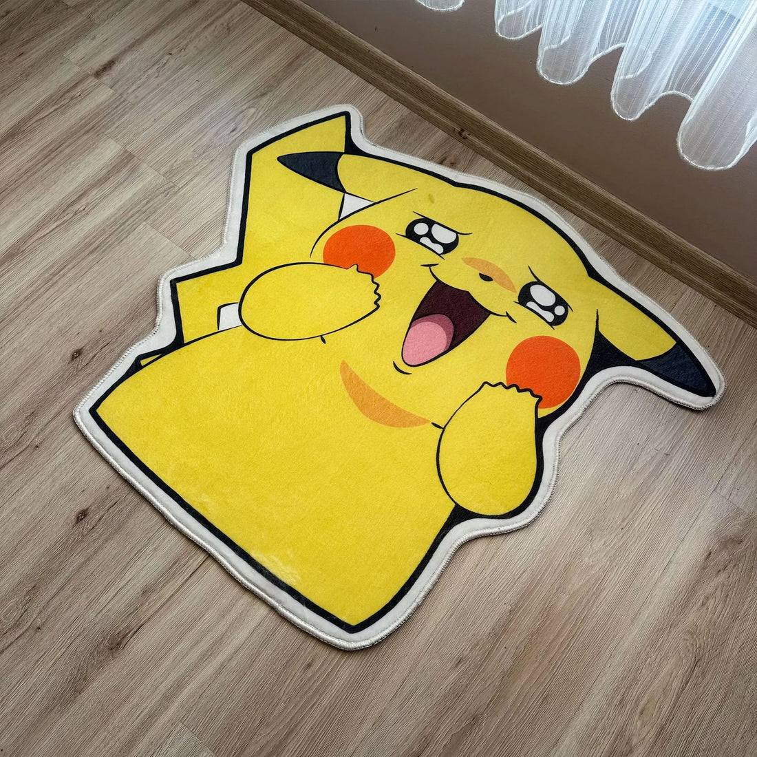 Cute Pikachu Pokémon Rug, Kawaii Room Carpet