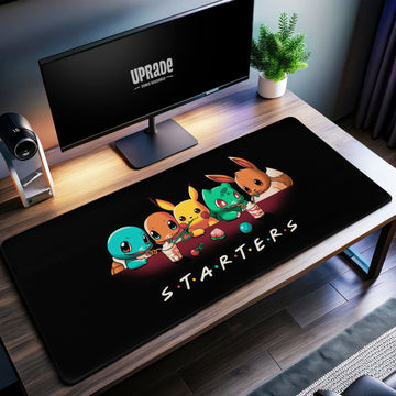 Pokémon Starters Desk Mat, Cute Starter Mouse Pad